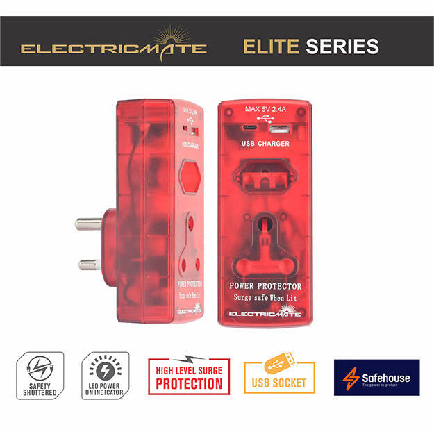 ElectricMate High Level Surge Adaptor - Red