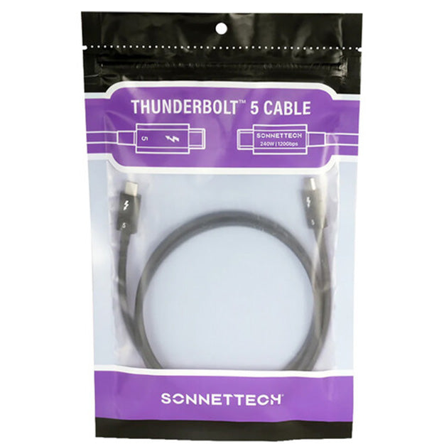 Sonnet Thunderbolt 5 Cable 0.8m (2.6') - Black