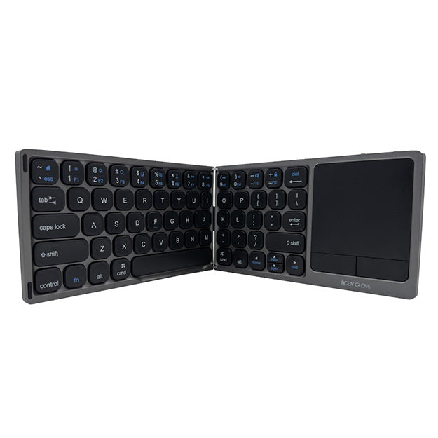 Body Glove Wireless Folding Hinge Keyboard With Touchpad – Black