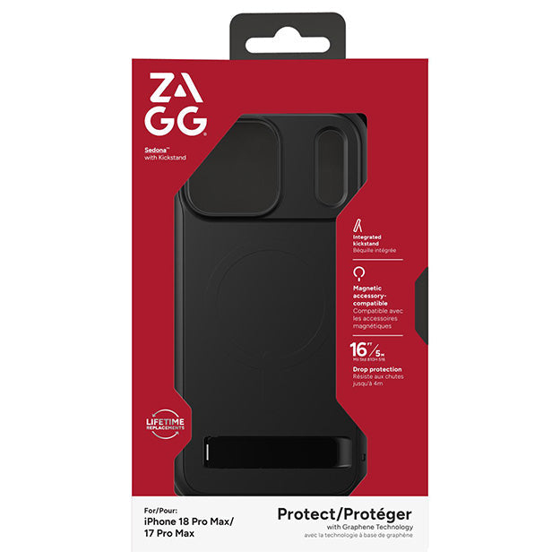 Zagg Sedona MagSafe Case With KickStand For Apple iPhone 18 PRO MAX / 17 PRO MAX