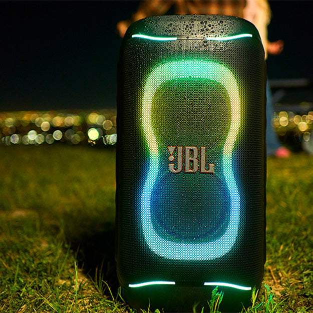 JBL Partybox 130 Portable Bluetooth Speaker With 2 x JBL Wireless Microphones