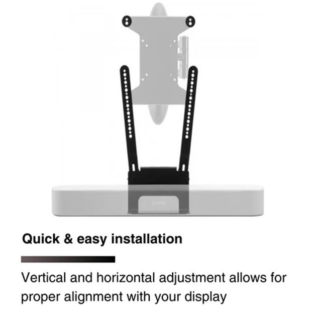 Flexson TV Mount Attachment For Sonos Beam - Black