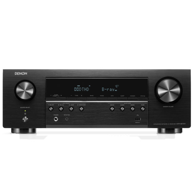 Polk MXT60 5.1 System Bundle With Denon AVRS670H Network AV Receiver - Black