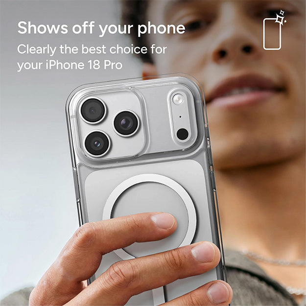 Zagg Crystal Palace Lite Snap MagSafe Case For Apple iPhone 18 PRO / 17 PRO - Clear