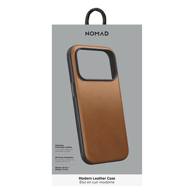 Nomad Modern Leather MagSafe Case For Apple iPhone 18 PRO / 17 PRO