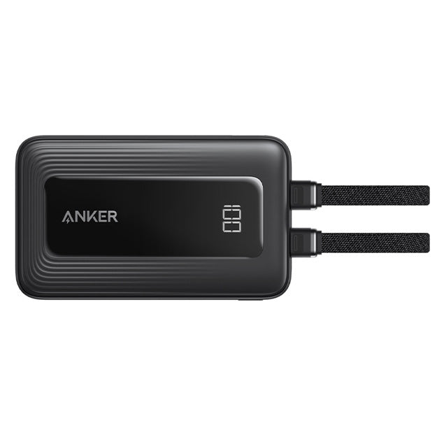 Anker Zolo Power Bank 20000mAh 45W Fast Charging With Built-In Dual USB-C Cables – Black