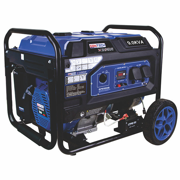 Gentech Power 9kVA Petrol Generator With Electric Start- Blue