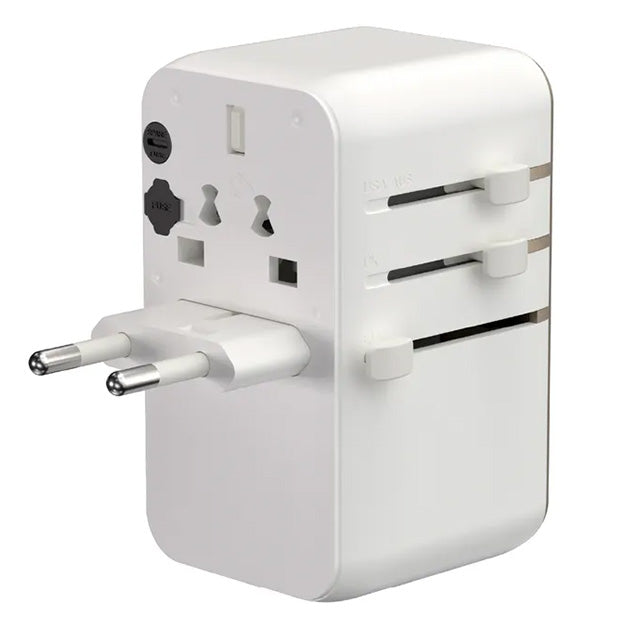Adam Elements T100L 100W Universal Travel Adapter With Built-In USB-C Cable