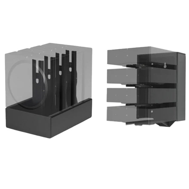 Flexson Wall Mount / Desk Dock For 4 Sonos Amps - Black