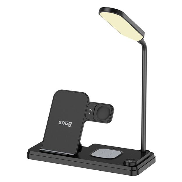 Snug Wireless 4-In-1 LED Lamp Charger 15W – Black