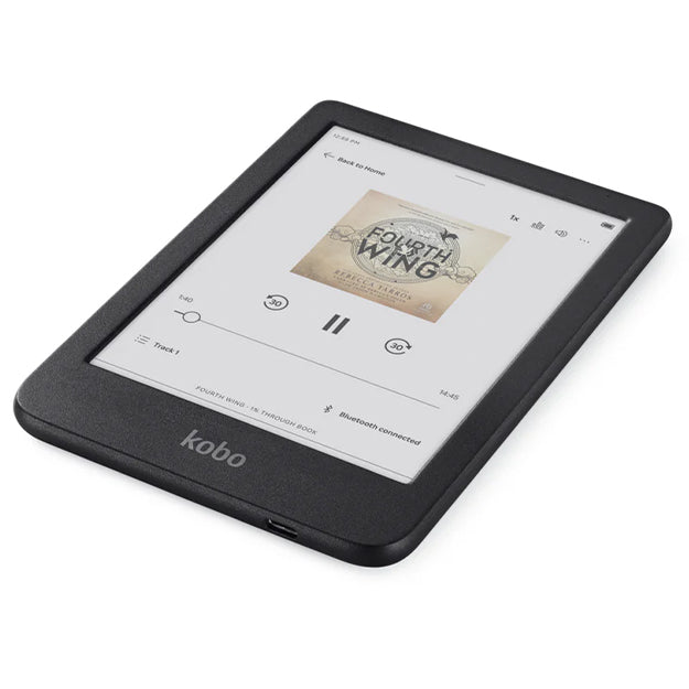 Kobo Clara Colour 6" eReader With Generic Kobo Clara Cover Bundle - Black