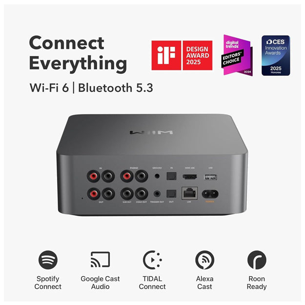 WiiM Ultra Music Streamer & WiiM Vibelink Amplifier Bundle - Grey