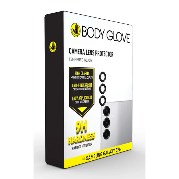 Body Glove Tempered Glass Camera Screen Protector For Samsung Galaxy S26 - Black Border