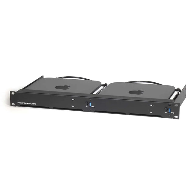 Sonnet RackMac Mini 1U Rack Kit For 2 Mac Mini's - Black