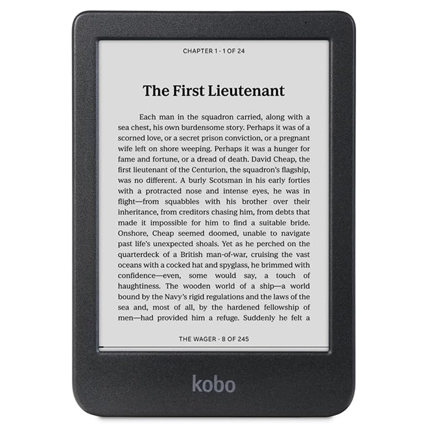 Kobo Clara BW 6" eReader With Original Kobo Clara Sleep Cover Bundle - Black