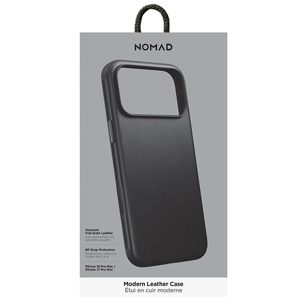 Nomad Modern Leather MagSafe Case For Apple iPhone 18 PRO MAX / 17 PRO MAX