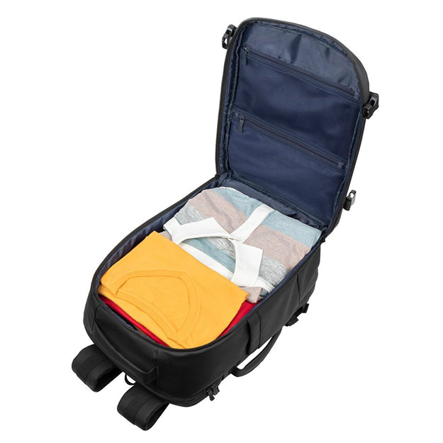 Rivacase 8465 Tegel Coated ECO Travel Business Backpack For Laptops Up To 17.3” - Black