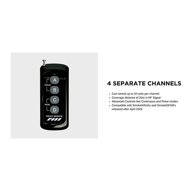 PMI Gear Magic Remote (4 Channel) - Black