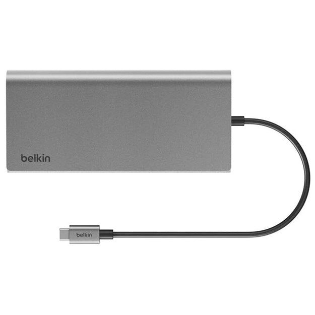 Belkin Universal USB-C 8-In-1 Dual Display Core Hub - Grey
