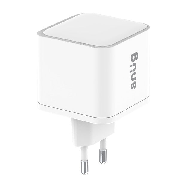 Snug 1 Port PD Charger With Retractable Cable 35W – White