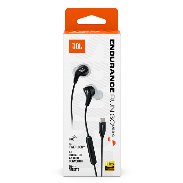 JBL Endurance Run 3C Wired USB-C Sport In-Ear Headphones
