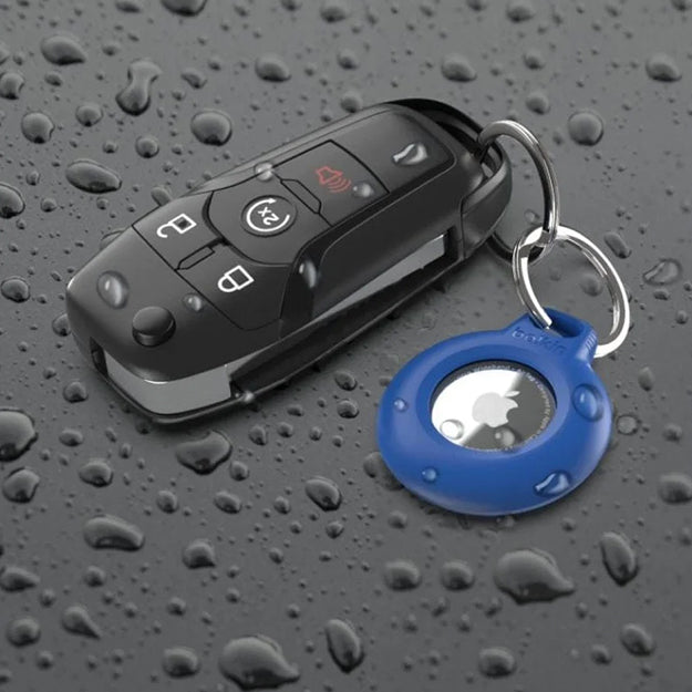 Belkin Waterproof Secure Holder With Key Ring For AirTag - Blue