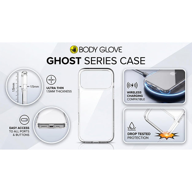 Body Glove Ghost Case For Apple iPhone 18 PRO MAX / 17 PRO MAX – Clear