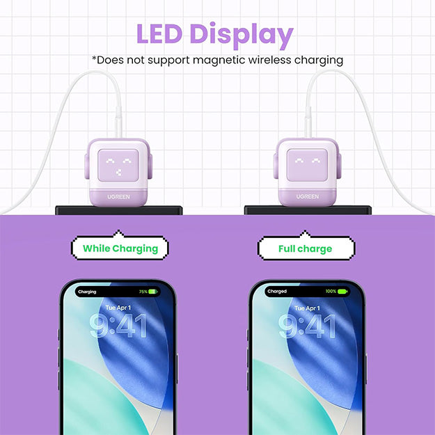 UGreen 3 Port 65W GaN USB-C Nexrode Wall Charger