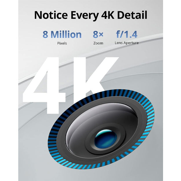Eufy S330 (eufyCam 3) Solar Powered 4K Smart Wireless Outdoor Security Camera - White