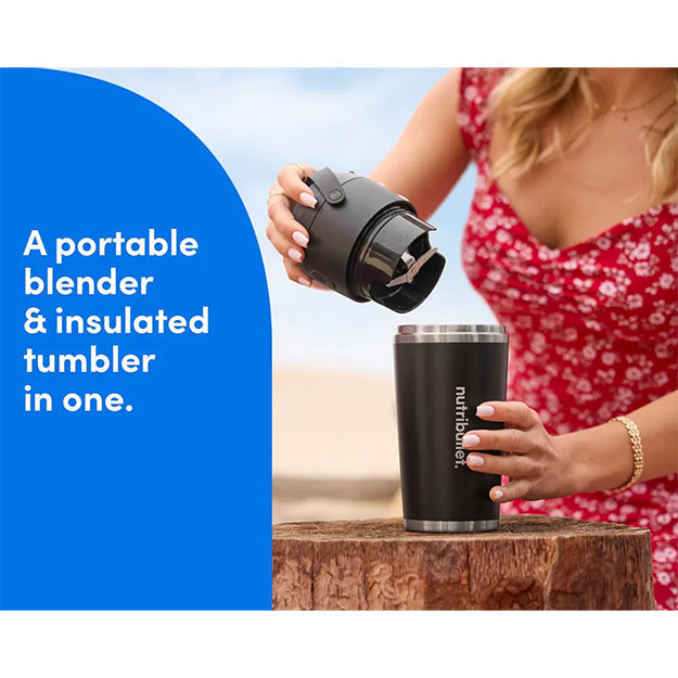 Nutribullet Flip Insulated Portable Blender - Black