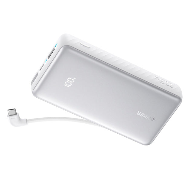 Anker Zolo 10 000mAh 22.5W Fast Charging Power Bank With Type C Cable - White