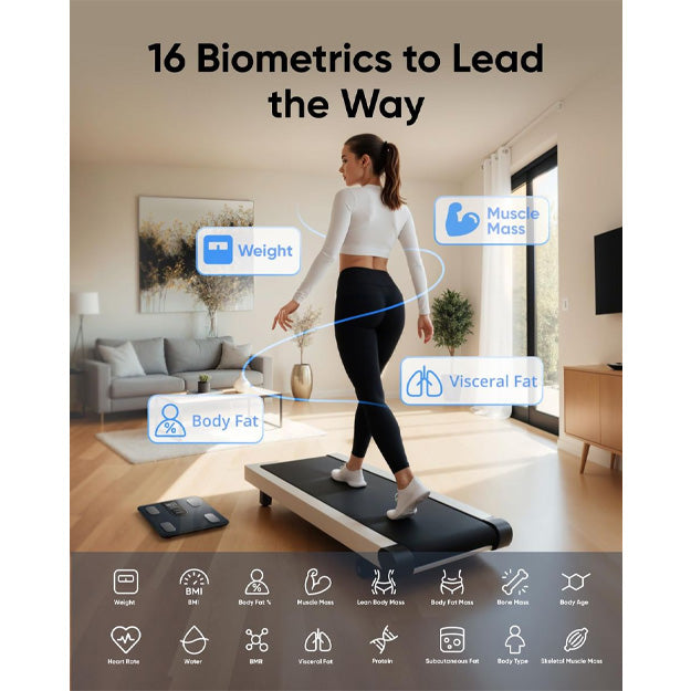 Eufy C20 Body Analysis Smart Scale (16 Key Body Metrics) - Black