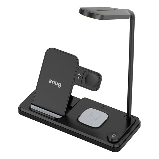 Snug Wireless 4-In-1 LED Lamp Charger 15W – Black