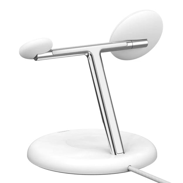 Belkin BoostCharge Pro Sale 3-in-1 Magnetic Wireless Charging Stand With Qi2 15W - White