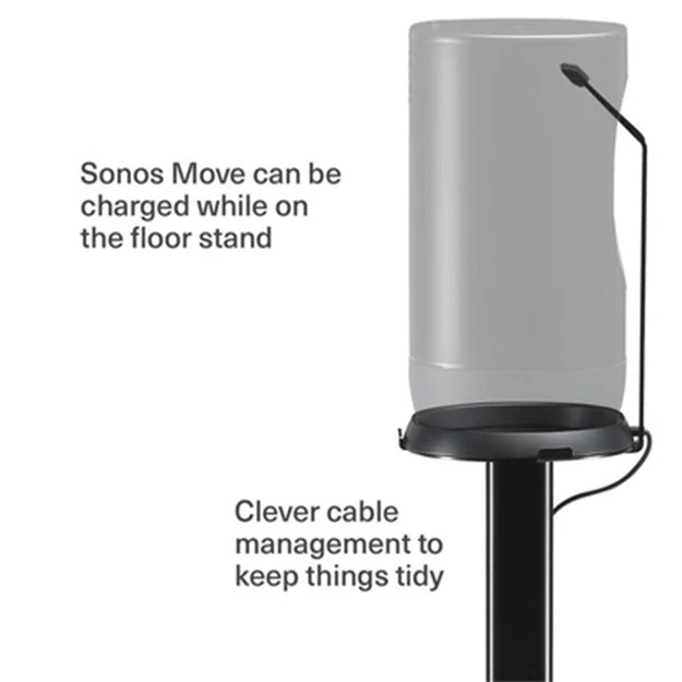 Flexson Floor Stand For Sonos Move - Black