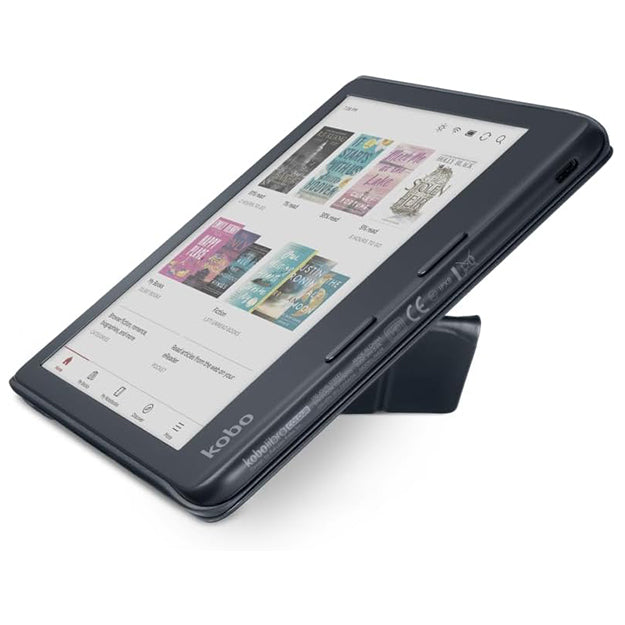 Kobo Libra Colour 7" eReader With Elephant Generic Cover Bundle - Black