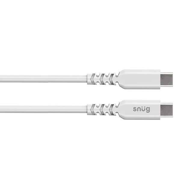 Snug USB-C To USB-C Charging And Data Transfer 1.2m Cable - White