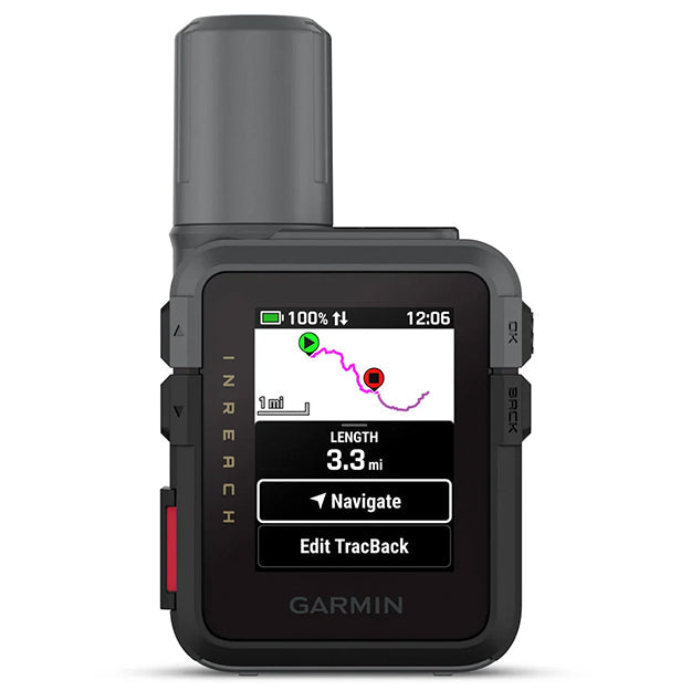 Garmin inReach Mini 3 Rugged Compact SOS Satellite Communicator With Touchscreen - Black & Grey