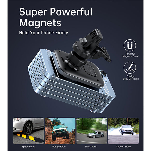 Choetech Magnetic Wireless Car Charger T206-F 15W – Black