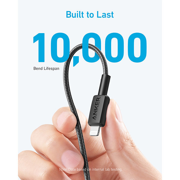 Anker 322 PowerLine USB-C To MFI 1.8M 60W Cable – Black
