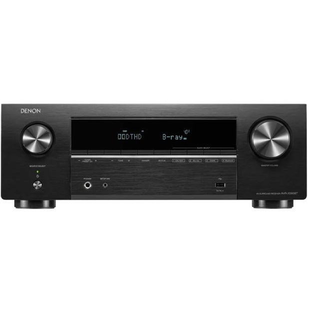 Denon AVR-X580BT 5.2 Channel 70W 8K AV Receiver - Black (Unboxed Deal)