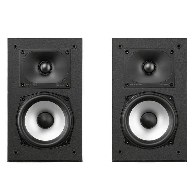 Polka Monitor XT15 High-Resolution Compact Bookshelf Speakers (Pair) - Black (Unboxed Deal)