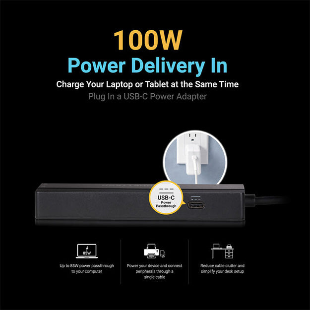 Sonnet Echo 6 USB-C 5GbE Multi Hub - Black