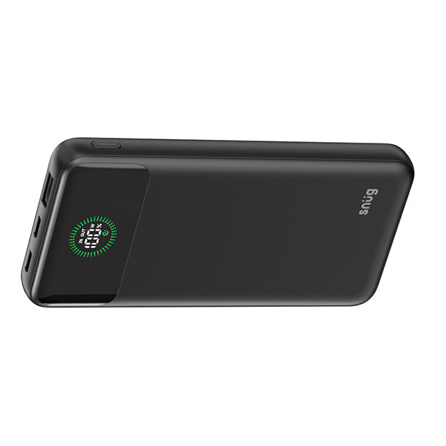 Snug 10000mAh Power Bank With Fast Charge And Intelligent Display - Black