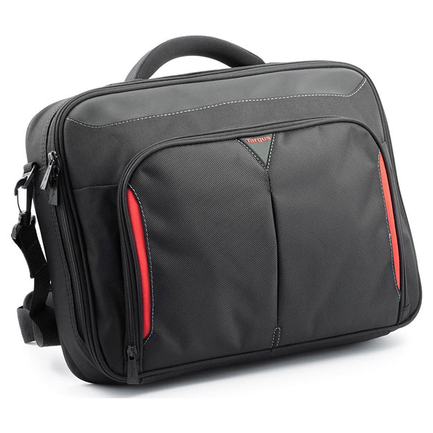 Targus Classic+ 15-15.6" Clamshell Laptop Bag - Black/Red