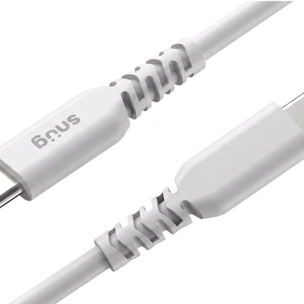 Snug USB-C To USB-C Charging And Data Transfer 60W 1.2m Cable(2 Pack) - White