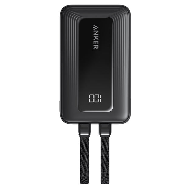 Anker Zolo Power Bank 20000mAh 45W Fast Charging With Built-In Dual USB-C Cables – Black