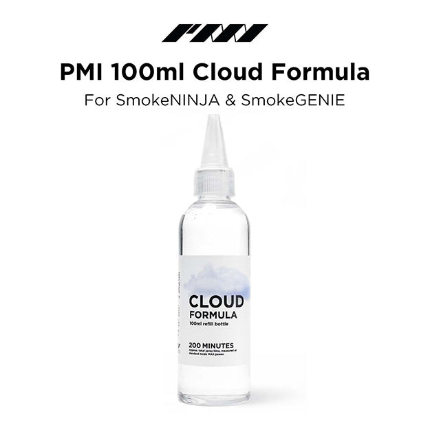 PMI Gear SmokeNINJA PRO Hazer Kit + PMI Gear Cloud Formula Refill 100ml (200Mins) Bundle 