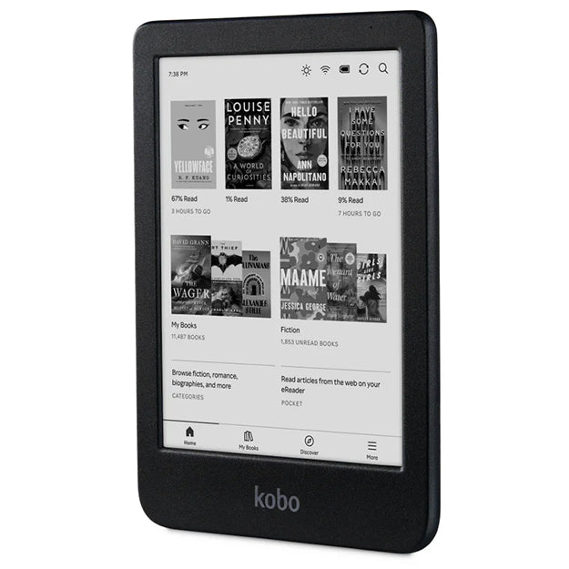 Kobo Clara BW 6" eReader With Elephant Generic Kobo Clara Cover Bundle