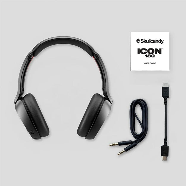 SkullCandy Icon 180 Wireless On-Ear Headphones - True Black